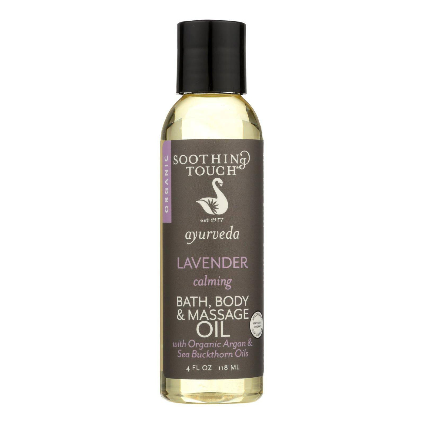 Soothing Touch Bath Body And Massage Oil - Organic - Ayurveda - Lavender - Calming - 4 Oz | OnlyNaturals.us