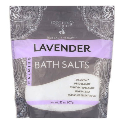 Soothing Touch Bath Salts - Lavender Calming - 32 Oz | OnlyNaturals.us