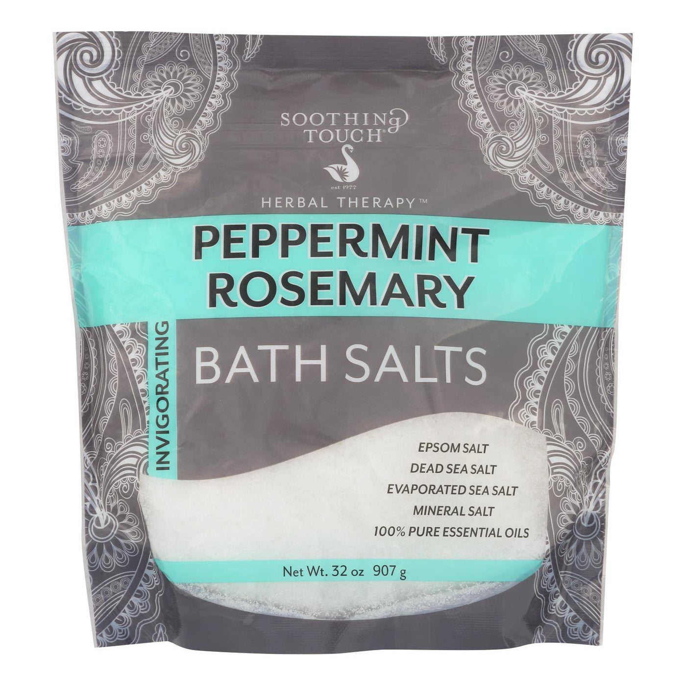 Soothing Touch Bath Salts - Peppermint Rosemary - 32 Oz | OnlyNaturals.us