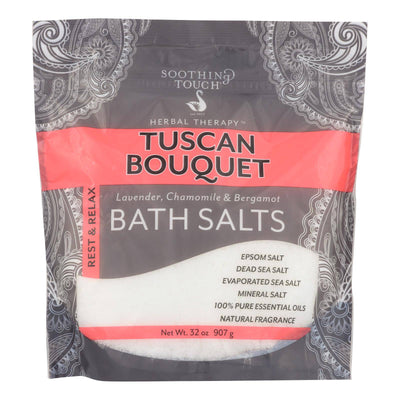 Soothing Touch Bath Salts - Rest & Relax Tuscan Bouquet - 32 Oz | OnlyNaturals.us