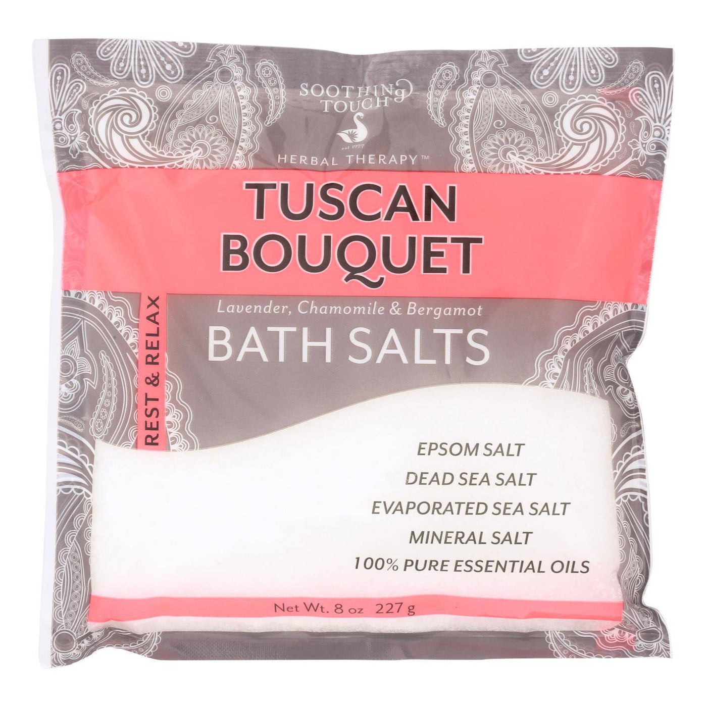 Soothing Touch Bath Salts - Tuscan Bouquet - Case Of 6 - 8 Oz | OnlyNaturals.us