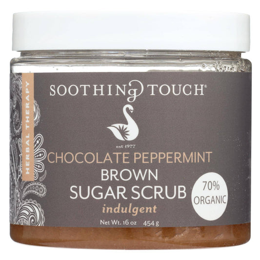 Buy Soothing Touch Brown Sugar Scrub - Chocolate-peppermint - 16 Oz  at OnlyNaturals.us