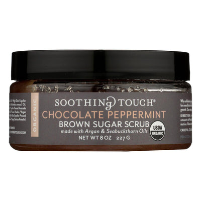 Buy Soothing Touch Scrub - Organic - Sugar - Chocolate Peppermint Brown Sugar - 8 Oz  at OnlyNaturals.us