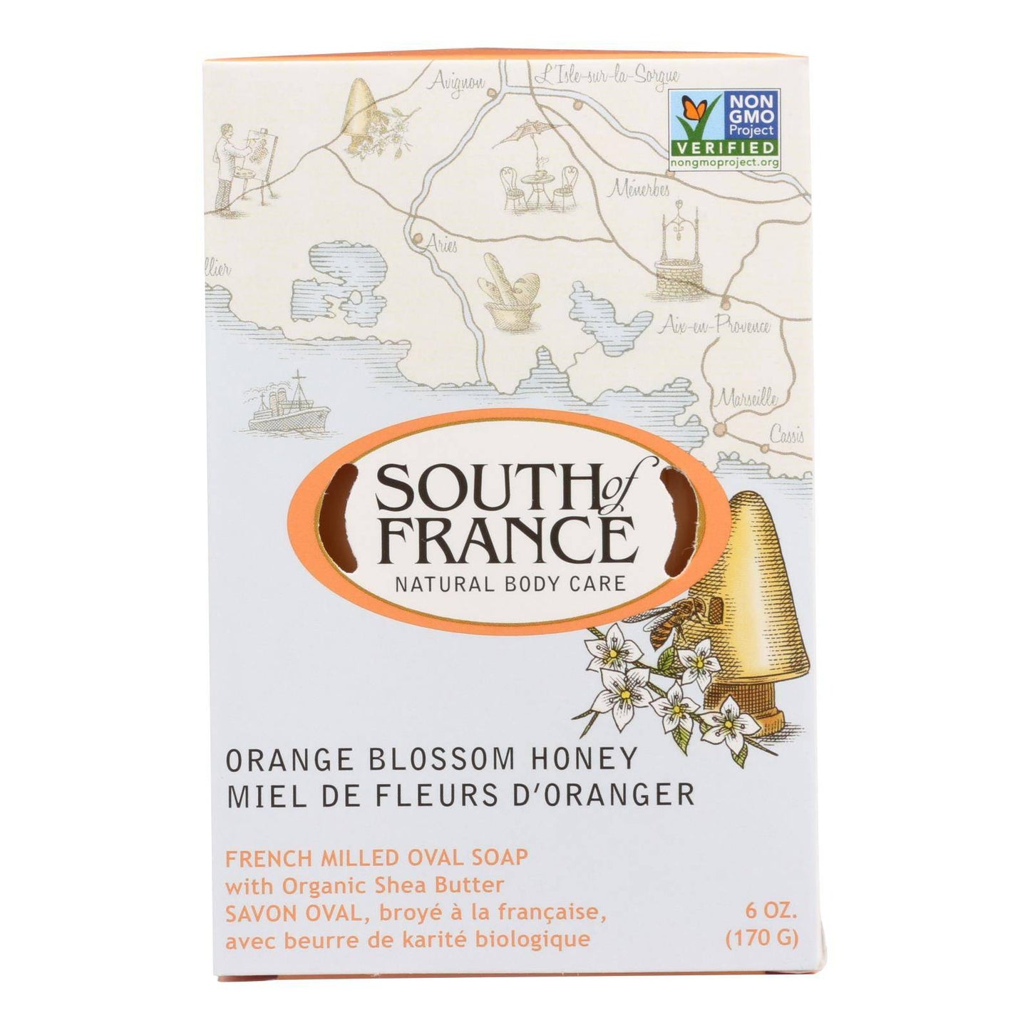 Buy South Of France Bar Soap - Orange Blossom Honey - 6 Oz - 1 Each  at OnlyNaturals.us