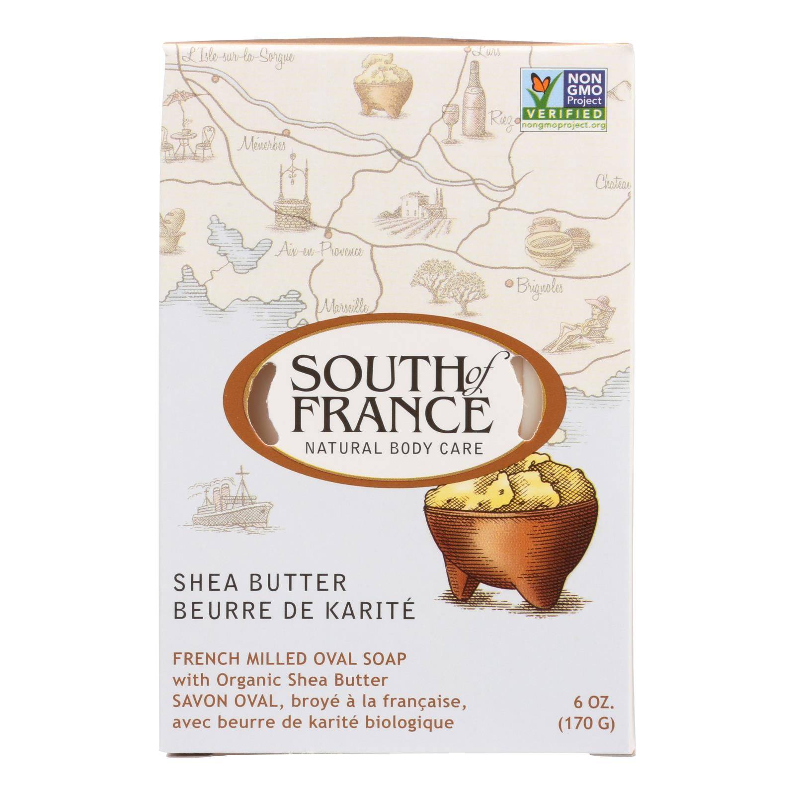 Buy South Of France Bar Soap - Shea Butter - 6 Oz - 1 Each  at OnlyNaturals.us