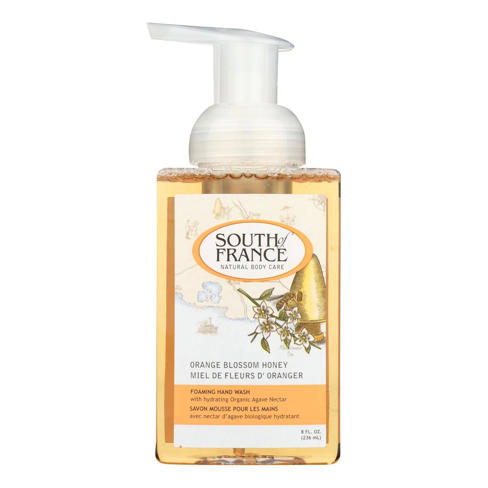 South Of France Hand Soap - Foaming - Orange Blossom Honey - 8 Oz - 1 Each | OnlyNaturals.us
