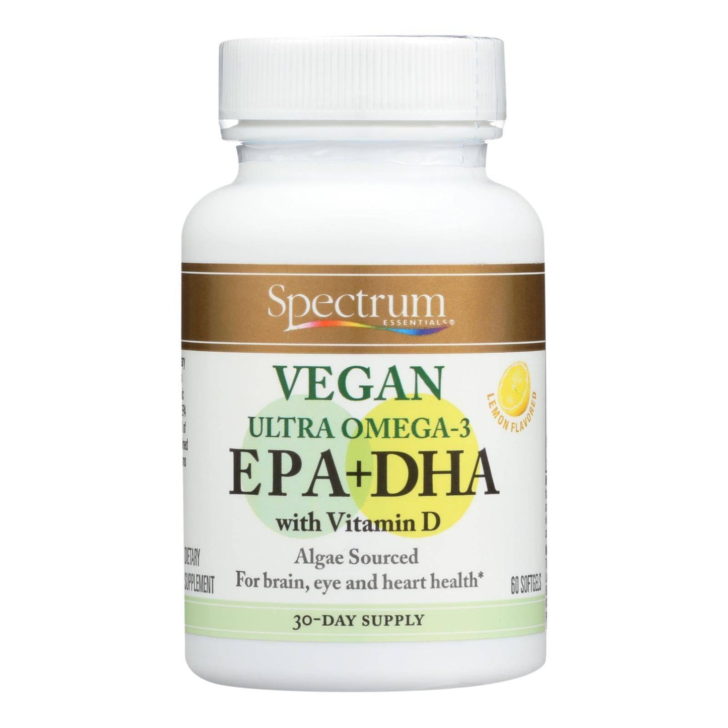 Buy Spectrum Essentials Vegan Ultra Omega - 3 Epa And Dha Capsules - 60 Soft Gels  at OnlyNaturals.us