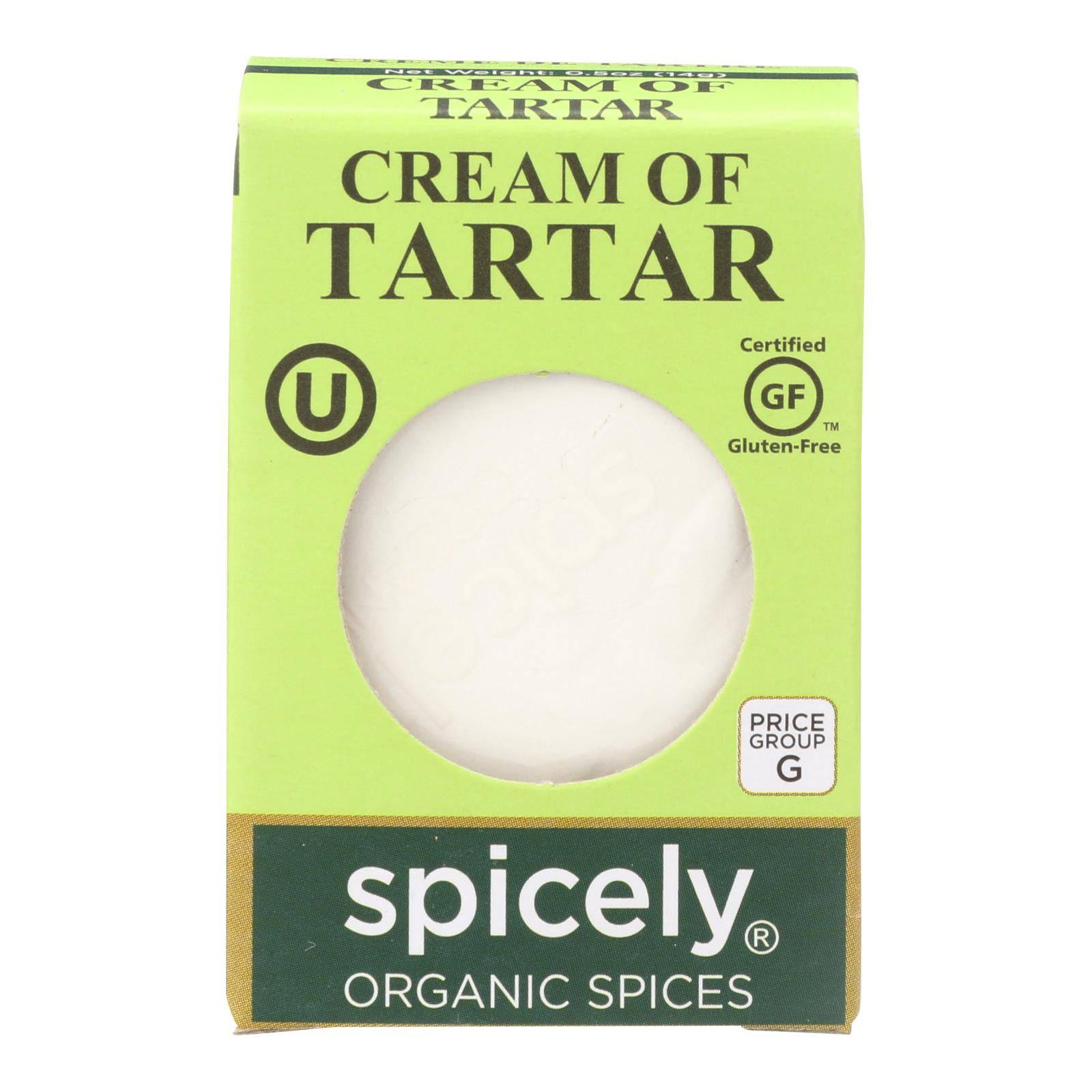 Spicely Organics - Cream Of Tartar - Case Of 6 - 0.5 Oz. | OnlyNaturals.us