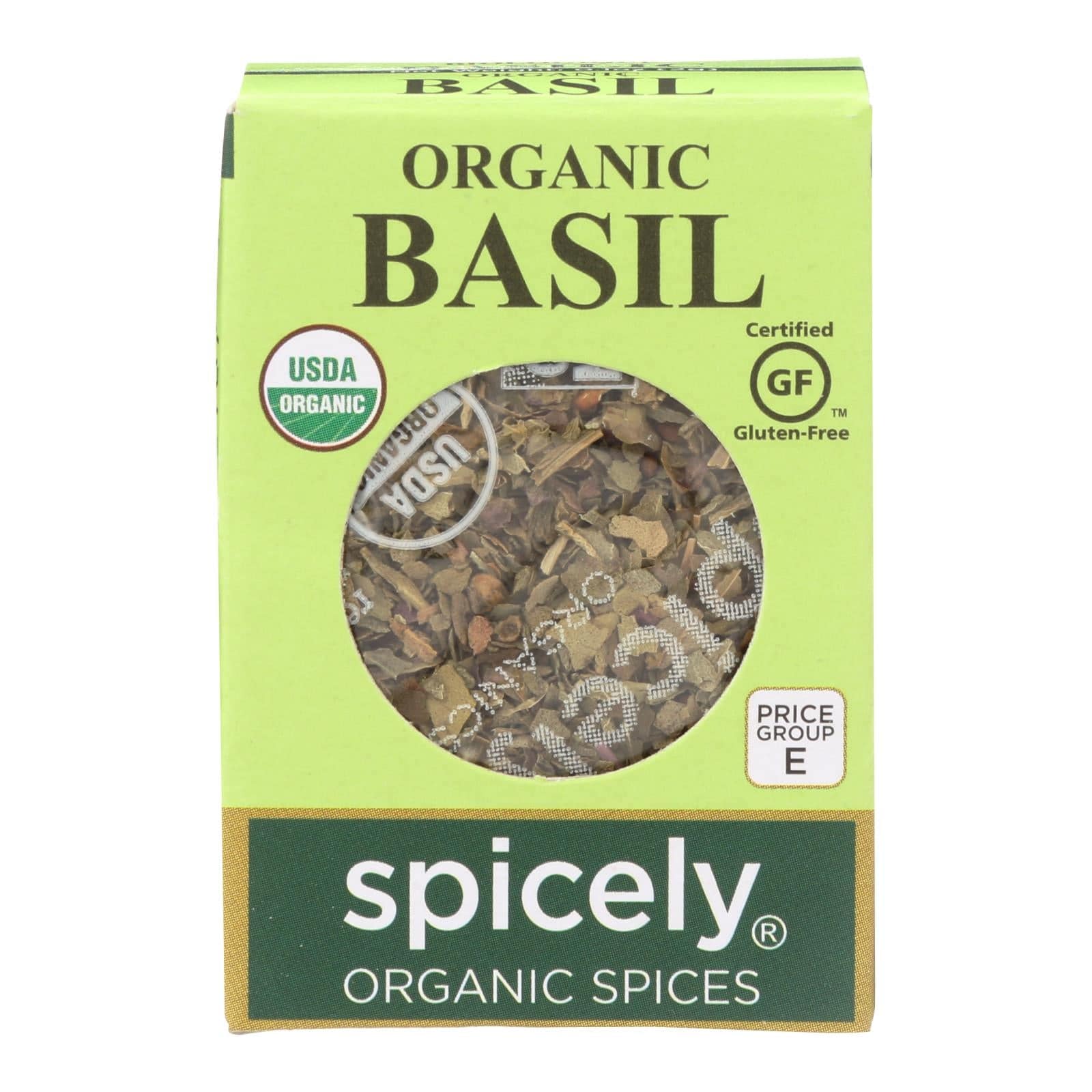 Spicely Organics - Organic Basil - Case Of 6 - 0.1 Oz. | OnlyNaturals.us