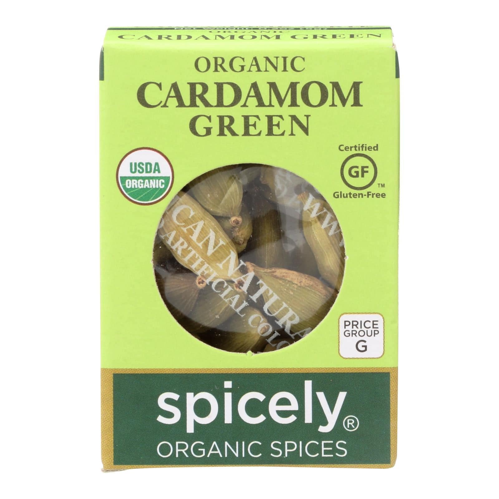 Spicely Organics - Organic Cardamom Pods - Green - Case Of 6 - 0.2 Oz. | OnlyNaturals.us