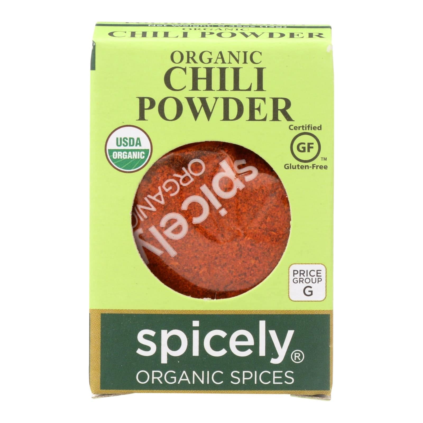 Spicely Organics - Organic Chili Powder - Case Of 6 - 0.45 Oz. | OnlyNaturals.us