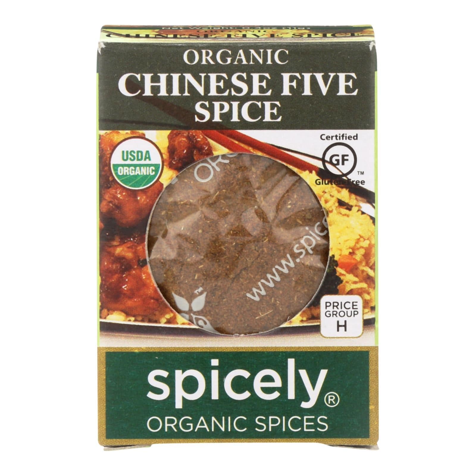 Buy Spicely Organics - Organic Chinese 5 Spice Seasoning - Case Of 6 - 0.4 Oz.  at OnlyNaturals.us