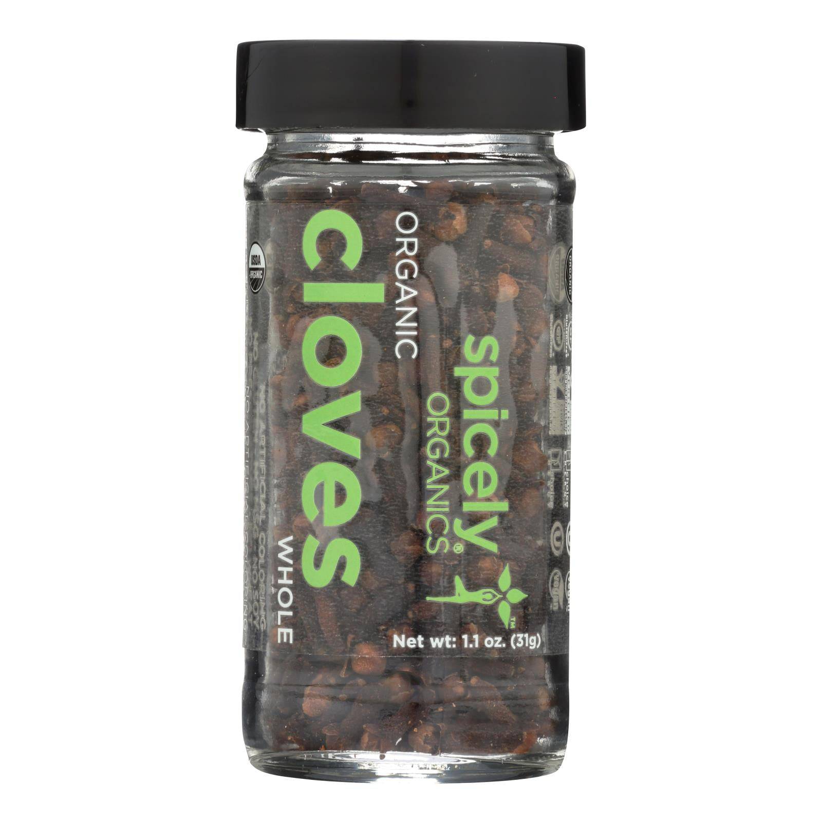 Spicely Organics - Organic Cloves - Whole - Case Of 3 - 1.1 Oz. | OnlyNaturals.us