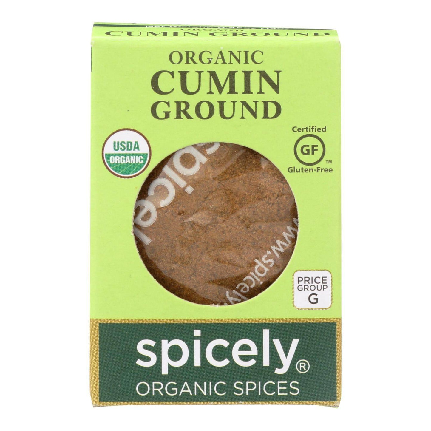 Buy Spicely Organics - Organic Cumin - Ground - Case Of 6 - 0.45 Oz.  at OnlyNaturals.us