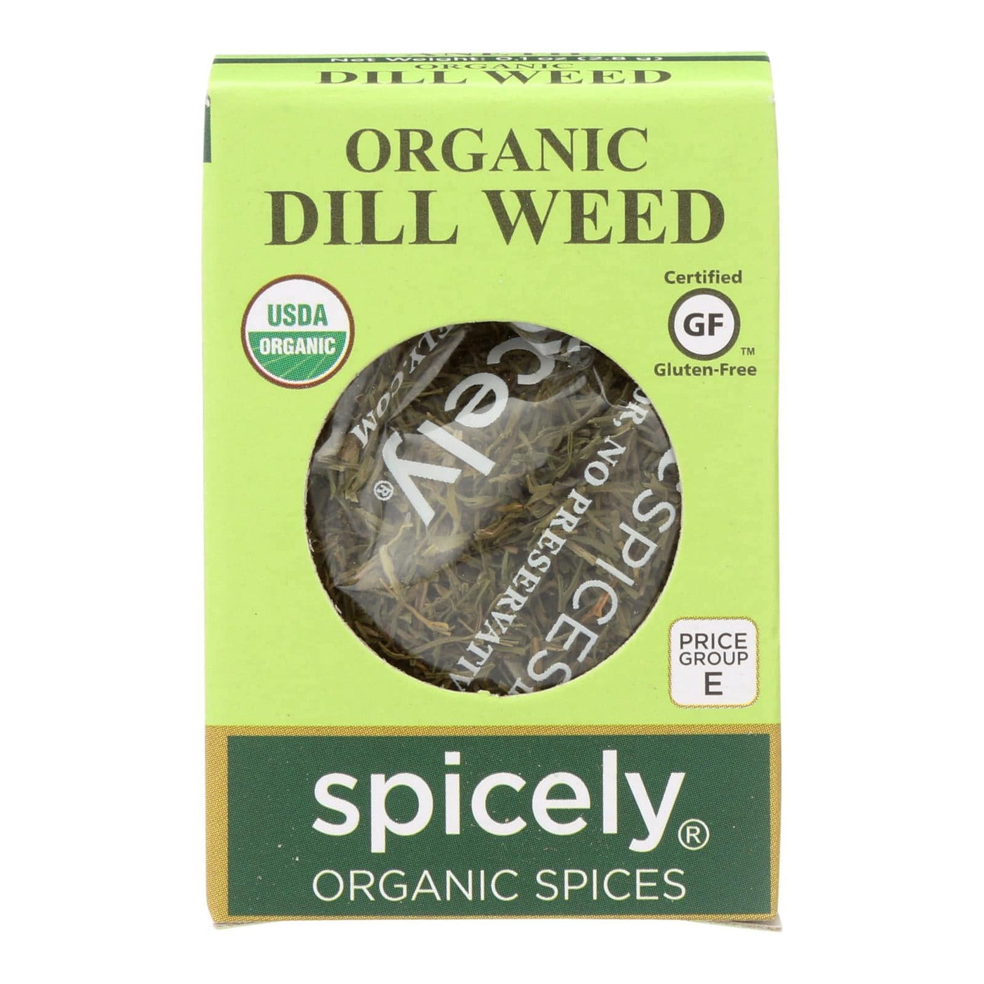 Buy Spicely Organics - Organic Dill Weed - Case Of 6 - 0.1 Oz.  at OnlyNaturals.us