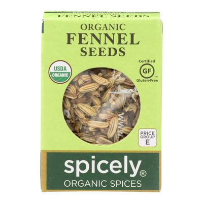 Buy Spicely Organics - Organic Fennel Seed - Case Of 6 - 0.3 Oz.  at OnlyNaturals.us