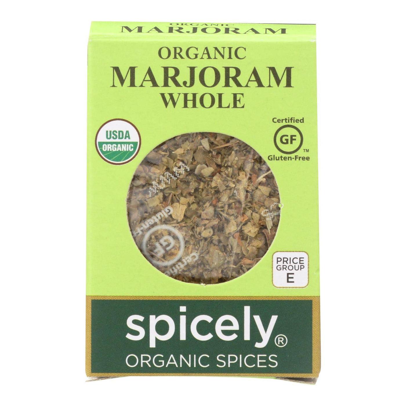 Buy Spicely Organics - Organic Marjoram - Whole - Case Of 6 - 0.1 Oz.  at OnlyNaturals.us