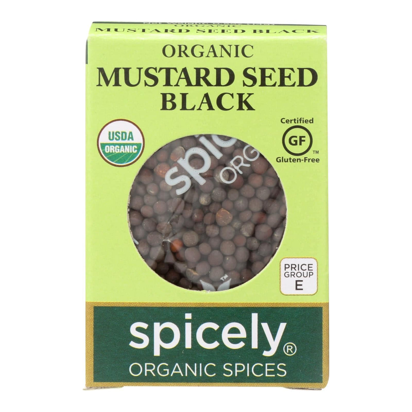 Buy Spicely Organics - Organic Mustard Seed - Black - Case Of 6 - 0.5 Oz.  at OnlyNaturals.us