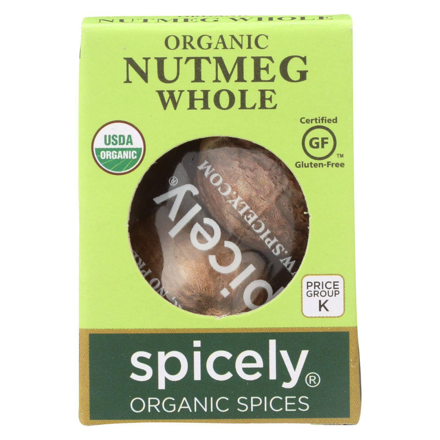 Buy Spicely Organics - Organic Nutmeg - Whole - Case Of 6 - 0.1 Oz.  at OnlyNaturals.us