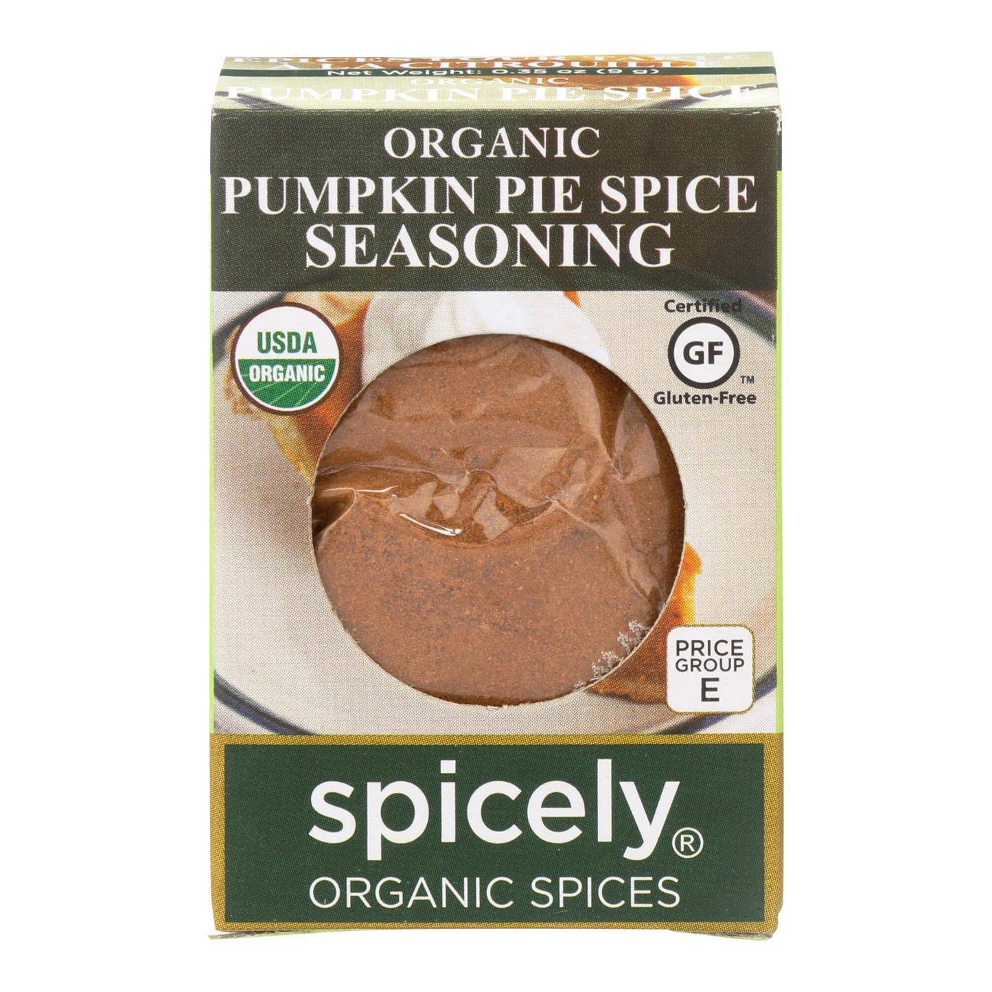 Spicely Organics - Organic Seasoning - Pumpkin Pie Spice - Case Of 6 - 0.35 Oz. | OnlyNaturals.us