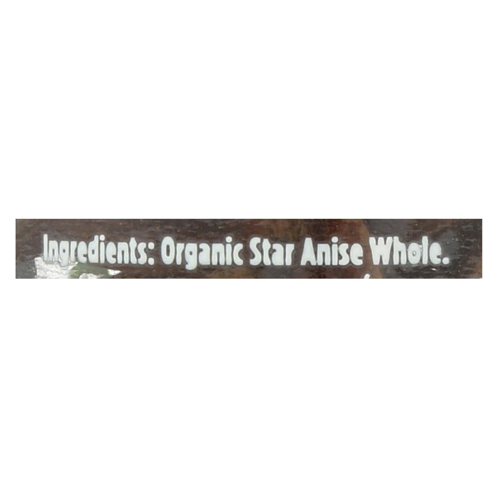 Spicely Organics - Organic Anise Star - Whole - Case Of 3 - 0.5 Oz. | OnlyNaturals.us