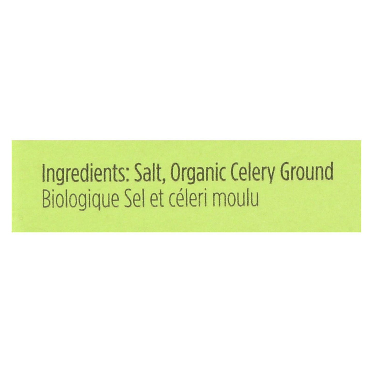 Spicely Organics - Organic Celery Salt - Case Of 6 - 0.5 Oz. | OnlyNaturals.us