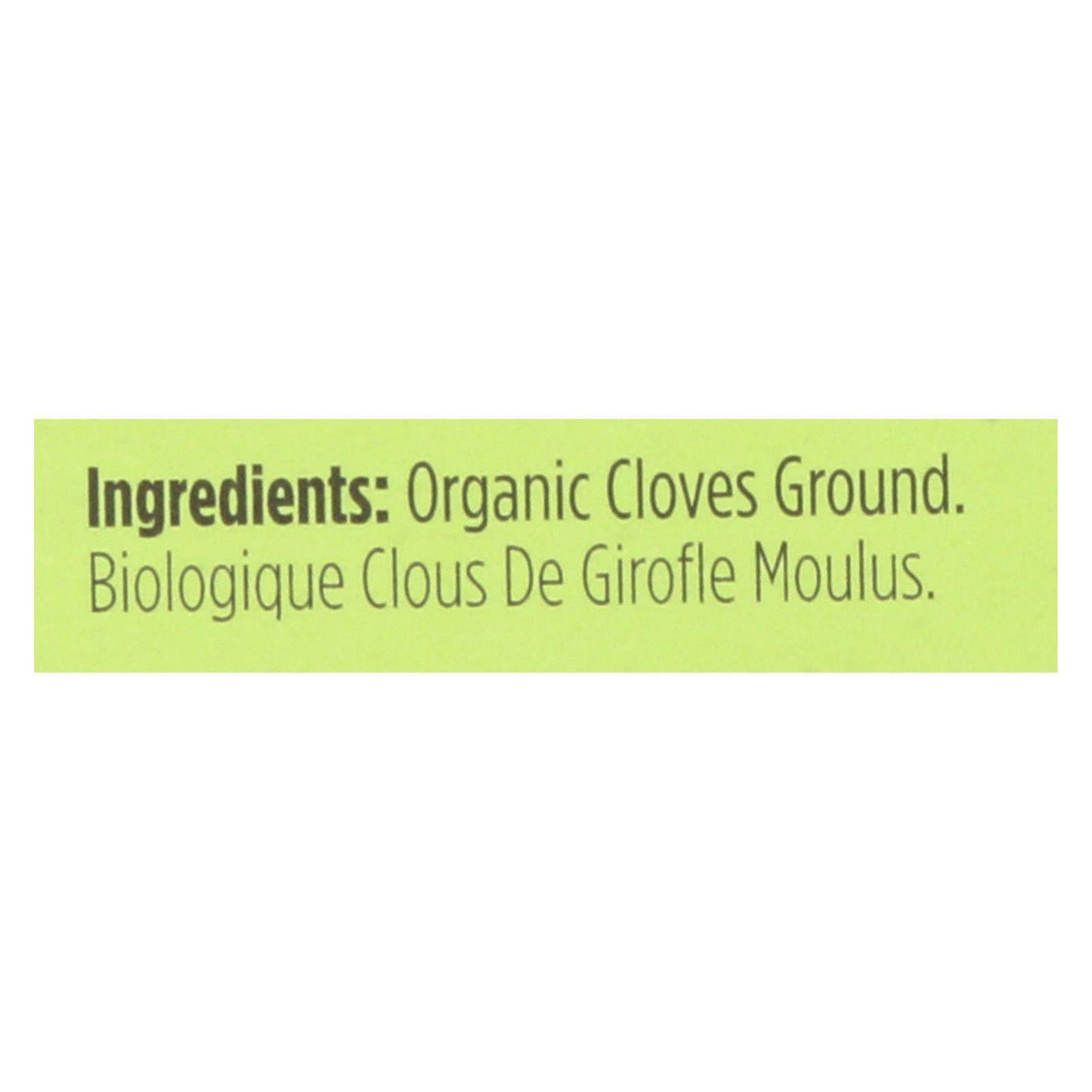 Spicely Organics - Organic Cloves - Ground - Case Of 6 - 0.4 Oz. | OnlyNaturals.us