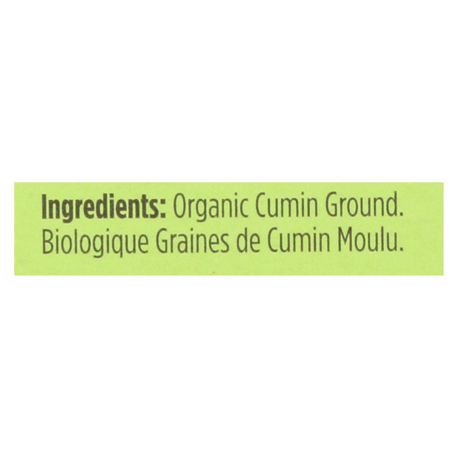Buy Spicely Organics - Organic Cumin - Ground - Case Of 6 - 0.45 Oz.  at OnlyNaturals.us