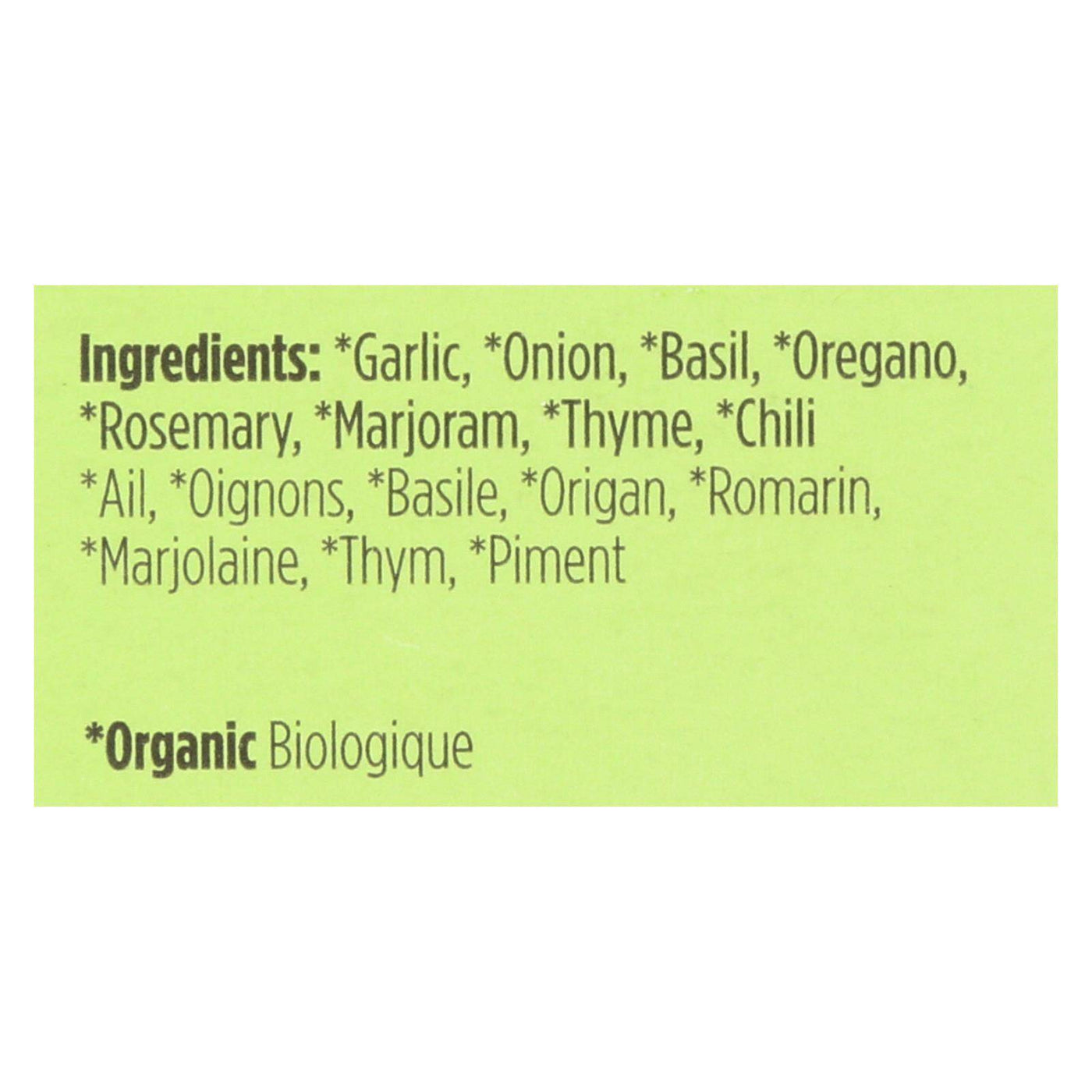 Buy Spicely Organics - Organic Italian Seasoning - Case Of 6 - 0.1 Oz.  at OnlyNaturals.us