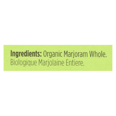 Buy Spicely Organics - Organic Marjoram - Whole - Case Of 6 - 0.1 Oz.  at OnlyNaturals.us