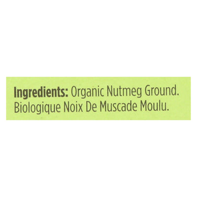 Spicely Organics - Organic Nutmeg - Ground - Case Of 6 - 0.4 Oz. | OnlyNaturals.us