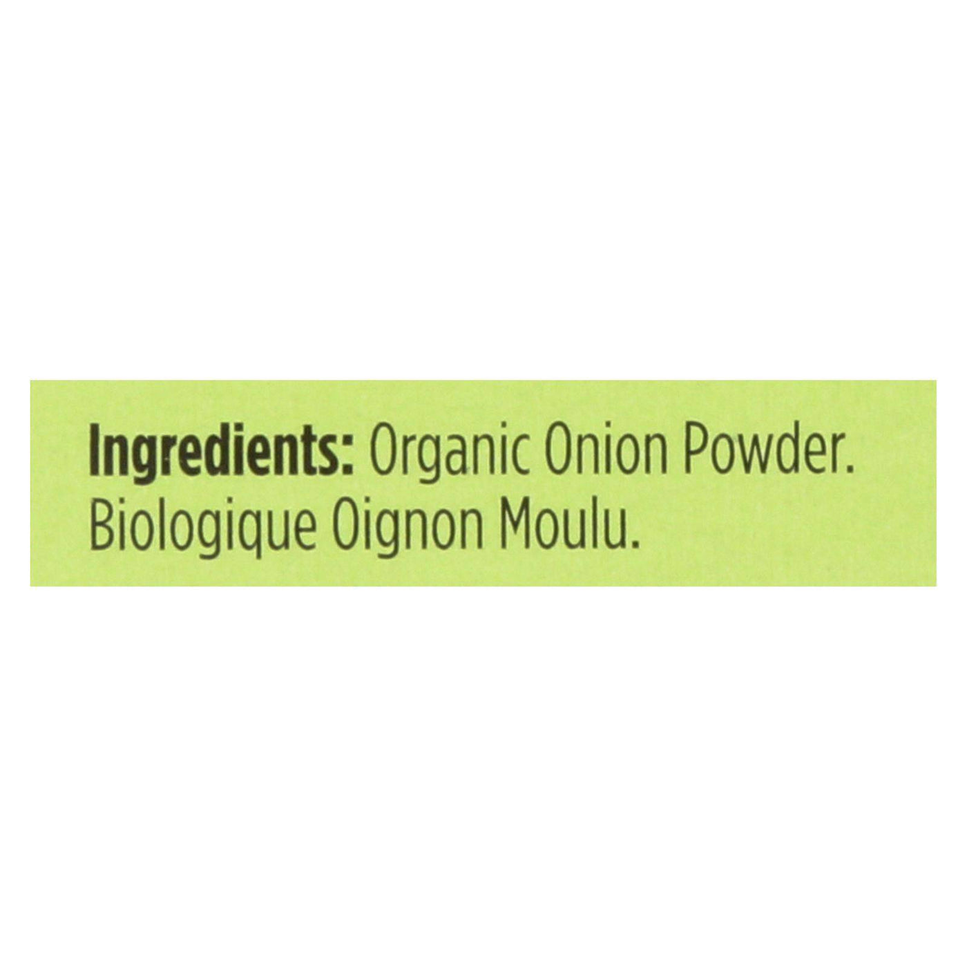 Buy Spicely Organics - Organic Onion Powder - Case Of 6 - 0.4 Oz.  at OnlyNaturals.us