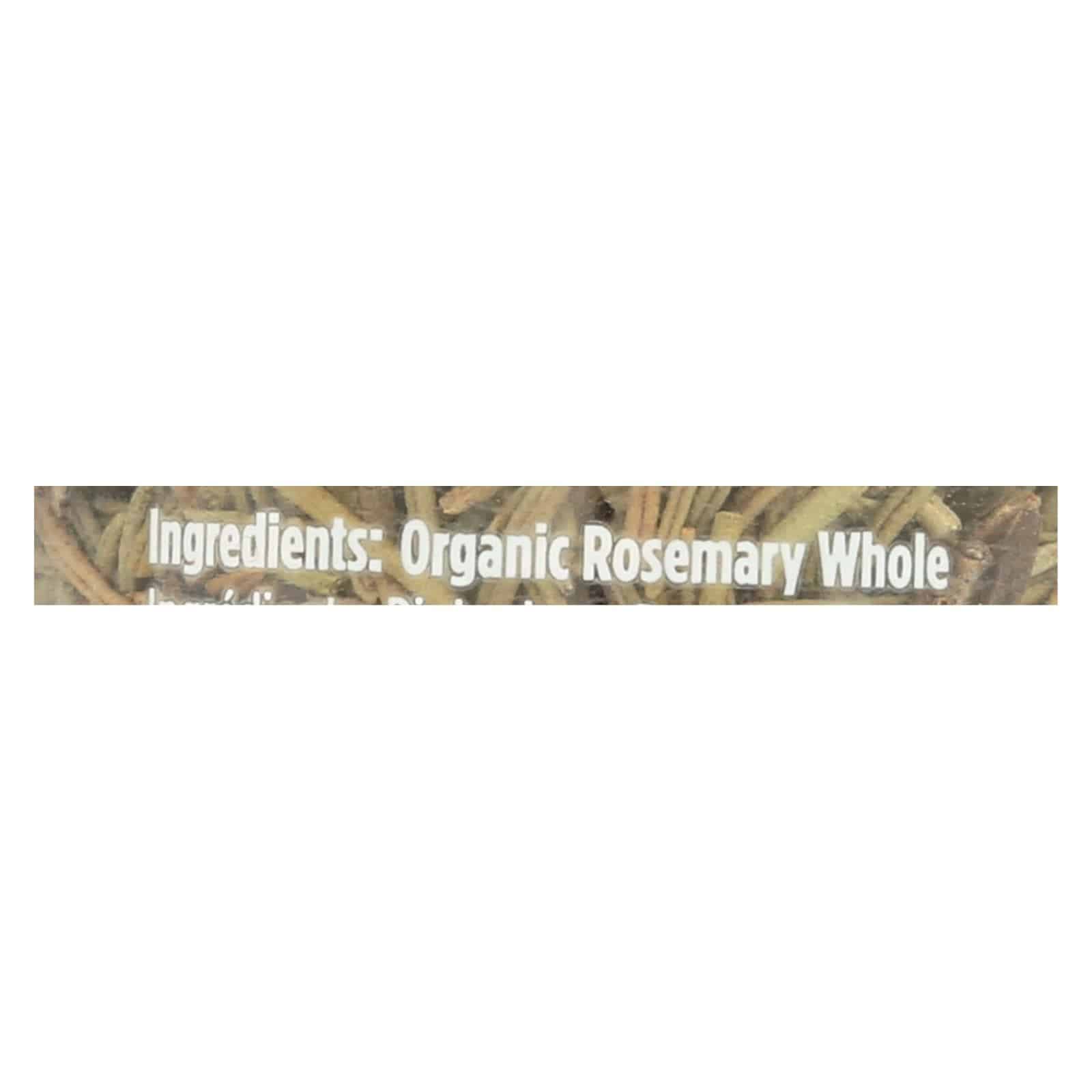 Spicely Organics - Organic Rosemary - Whole - Case Of 3 - 0.5 Oz. | OnlyNaturals.us