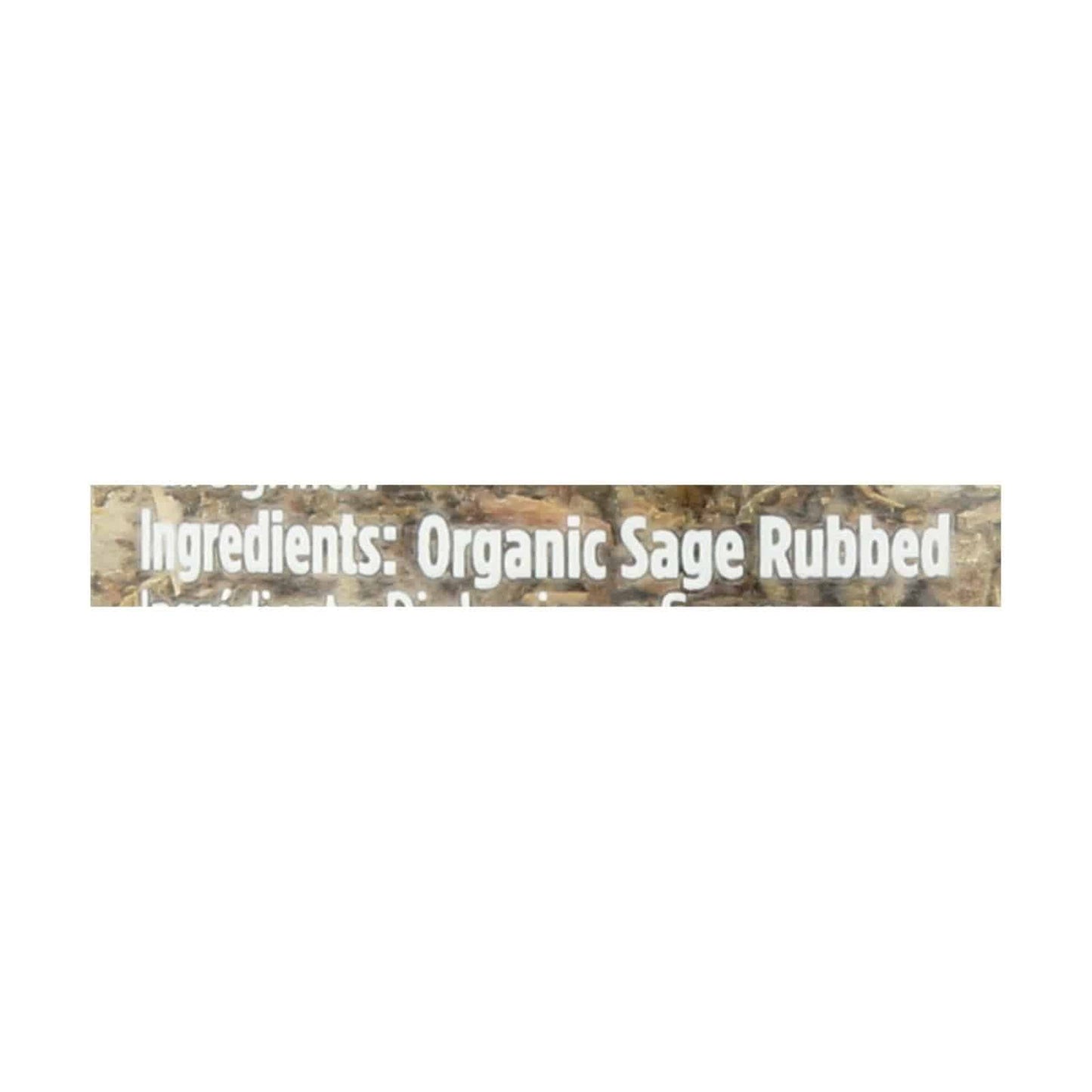 Spicely Organics - Organic Sage - Rubbed - Case Of 3 - 0.4 Oz. | OnlyNaturals.us