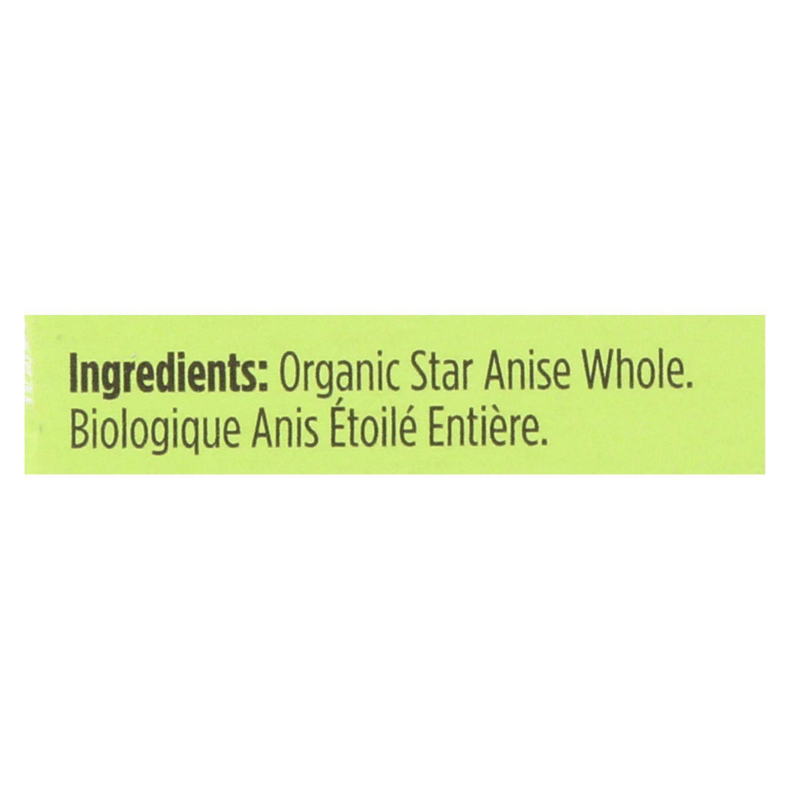 Spicely Organics - Organic Star Anise - Whole - Case Of 6 - 0.1 Oz. | OnlyNaturals.us