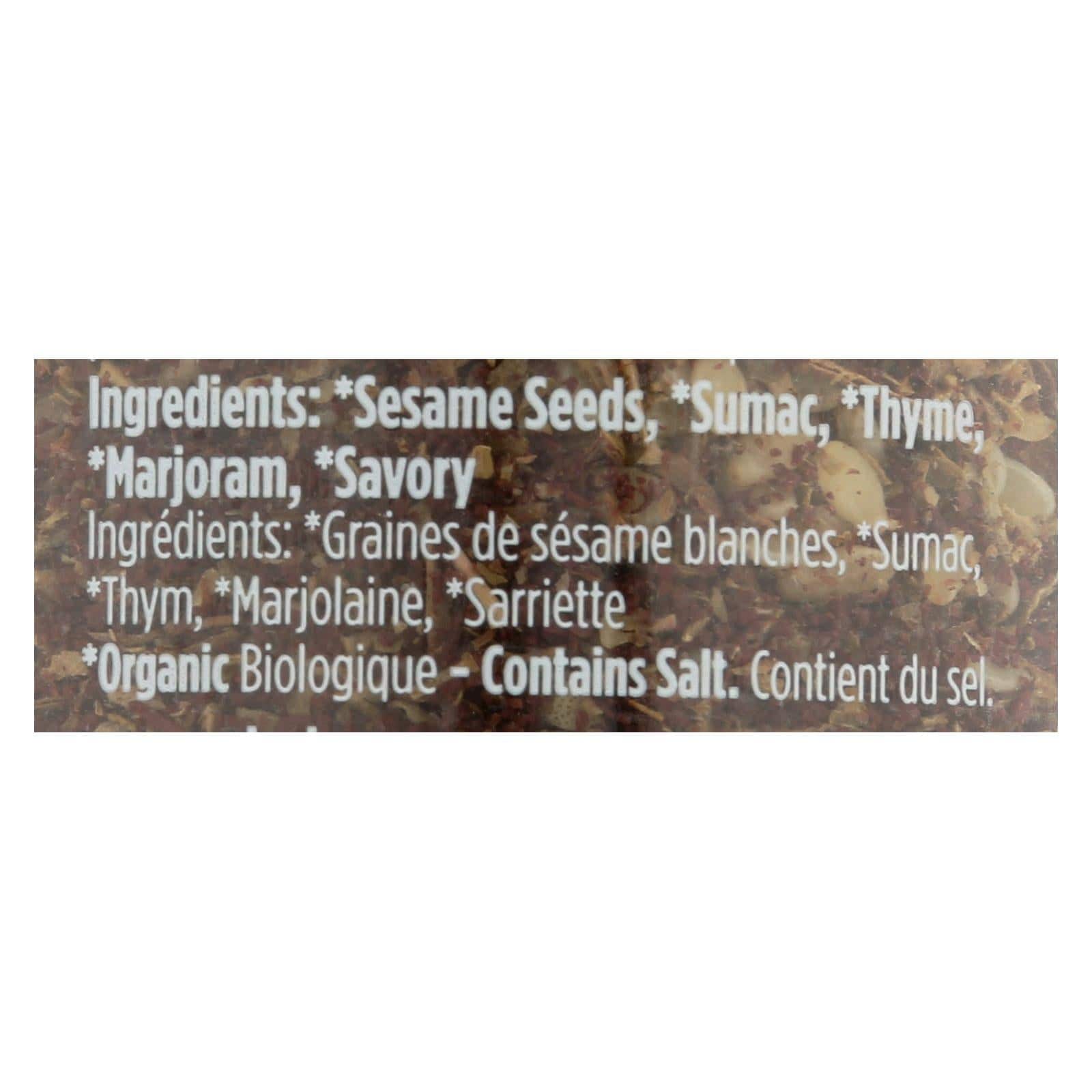 Spicely Organics - Organic Zaatar Seasoning - Case Of 3 - 1.4 Oz. | OnlyNaturals.us