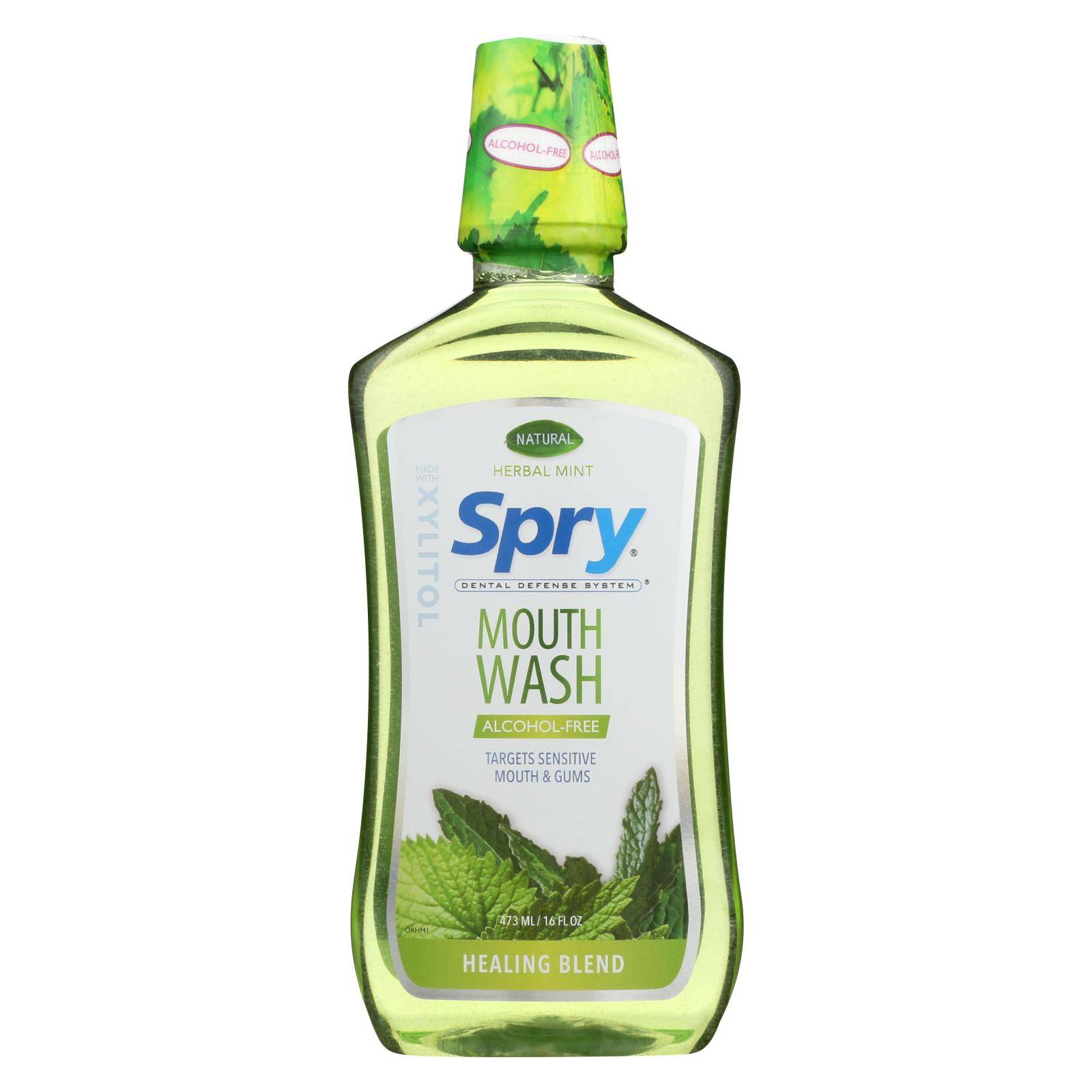 Buy Spry Mouth Wash - Herbal Mint - Af - 16 Fl Oz  at OnlyNaturals.us