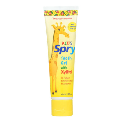 Spry Tooth Gel - Strawberry And Banana - 2 Fl Oz. | OnlyNaturals.us