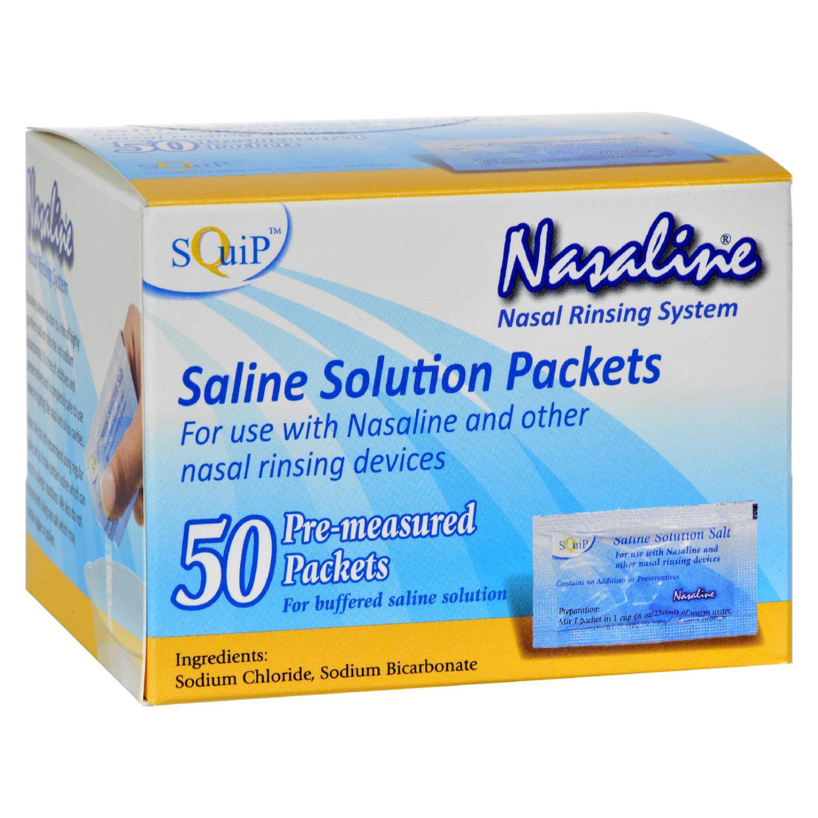 Buy Squip Products Nasaline Salt Pre-measured Packets - 50 Packets  at OnlyNaturals.us