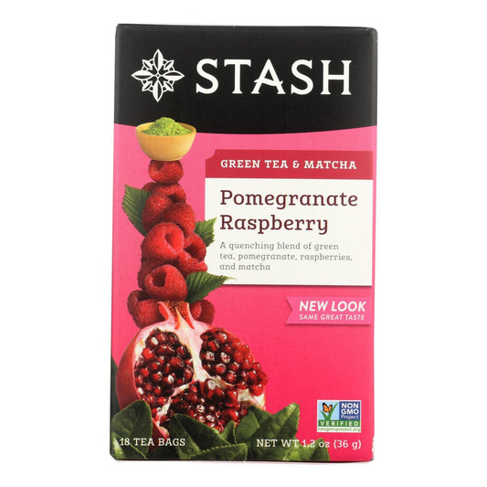 Buy Stash Pomegranate Raspberry Green Tea With Matcha - 18 Tea Bags - Case Of 6  at OnlyNaturals.us