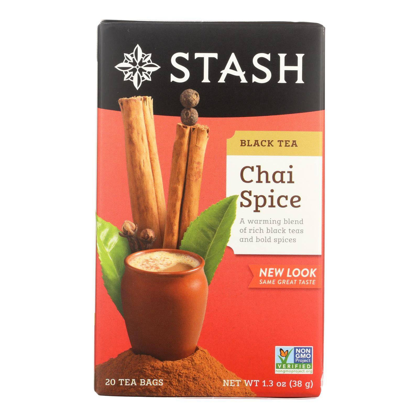 Buy Stash Tea Chai Black Tea - Double Spice - Case Of 6 - 20 Bags  at OnlyNaturals.us