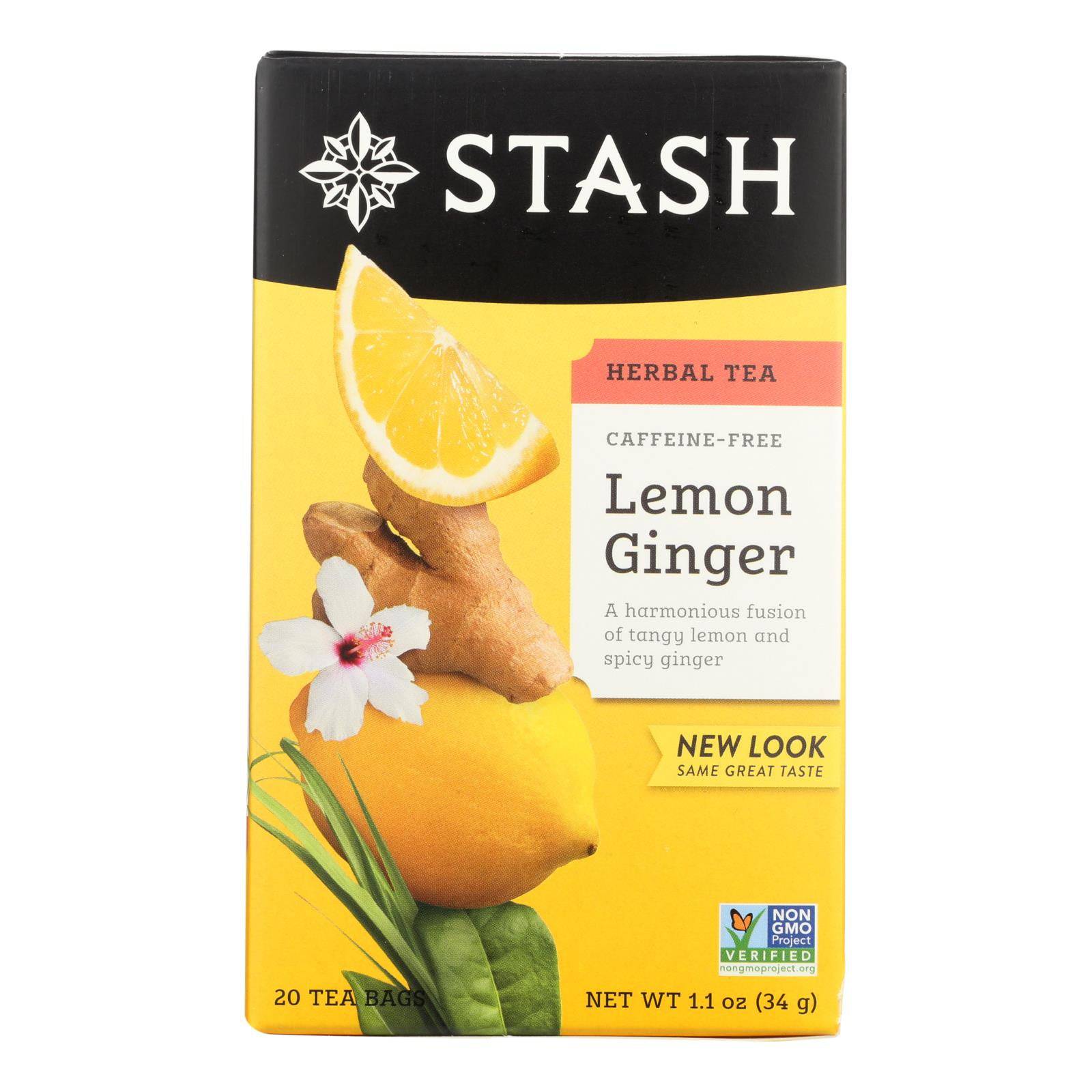 Buy Stash Tea - Herbal - Lemon Ginger - 20 Bags - Case Of 6  at OnlyNaturals.us