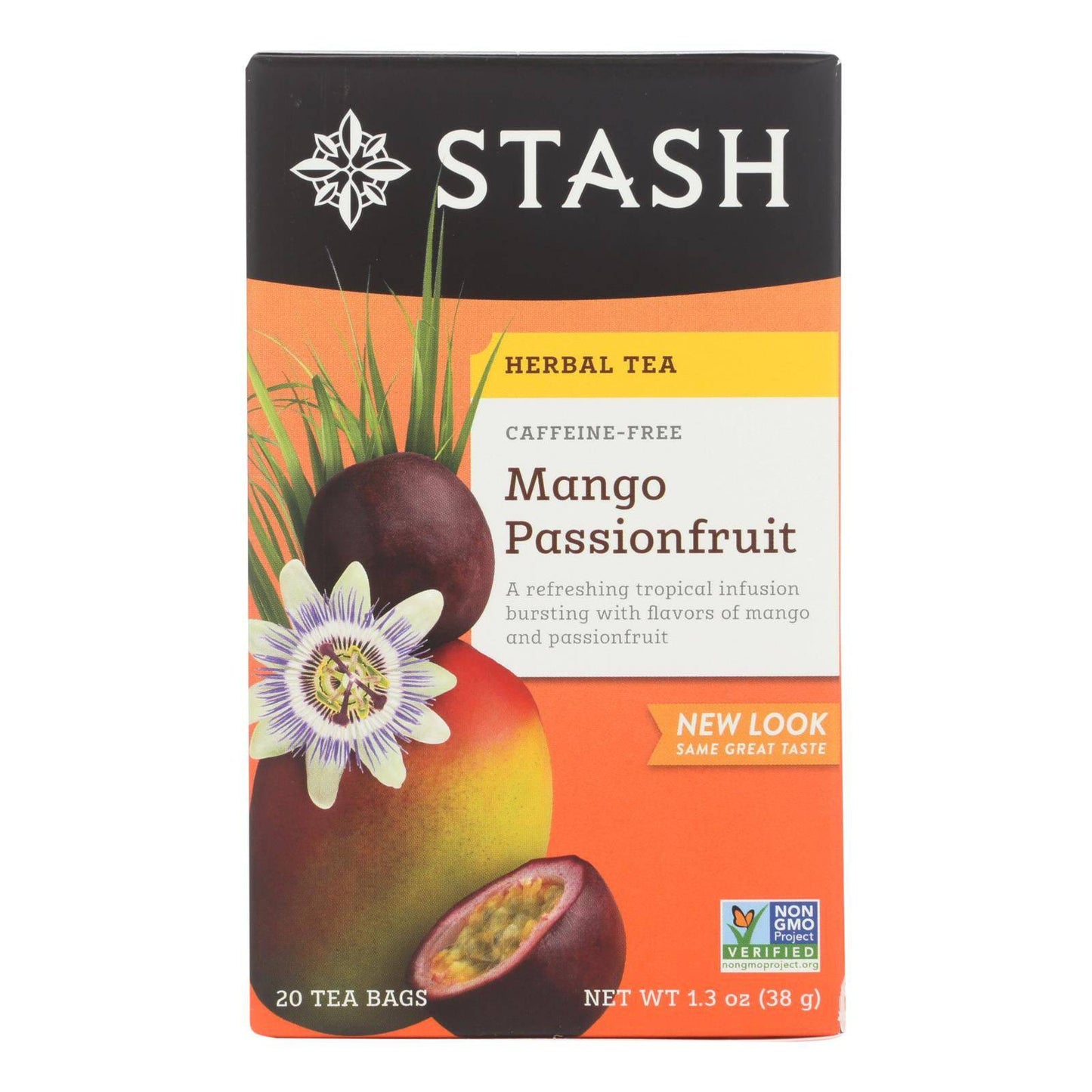 Stash Tea Passionfruit Herbal?tea - Mango - Case Of 6 - 20 Count | OnlyNaturals.us