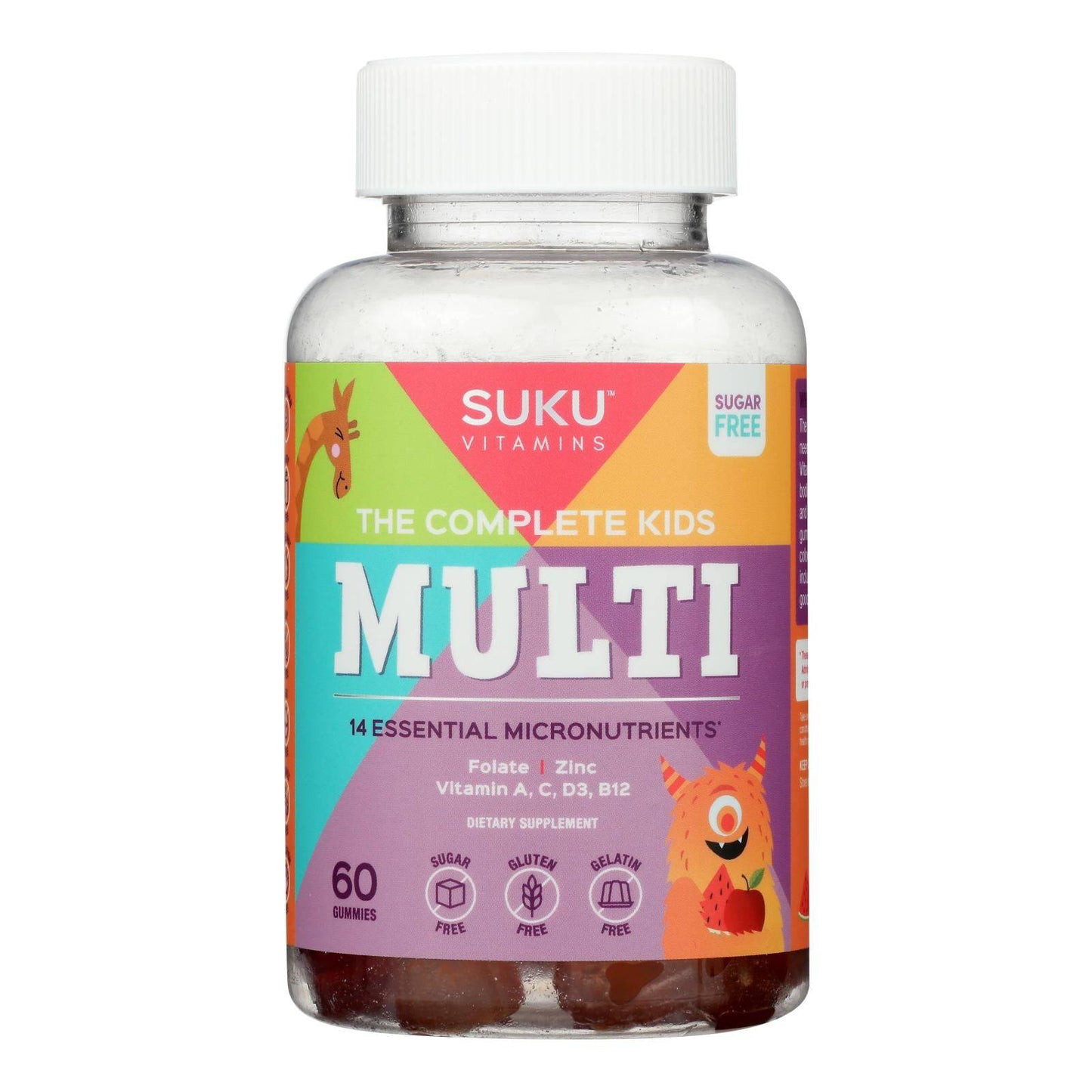 Suku Vitamins - Gummy Complete Kids Multi - 1 Each -60 Count | OnlyNaturals.us