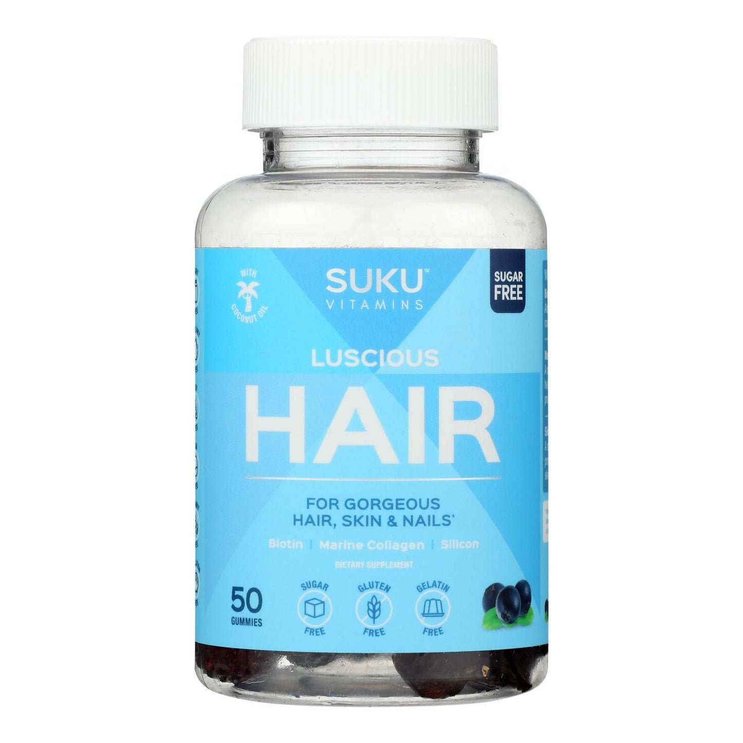 Suku Vitamins - Gummy Luscious Hair - 1 Each -50 Count | OnlyNaturals.us
