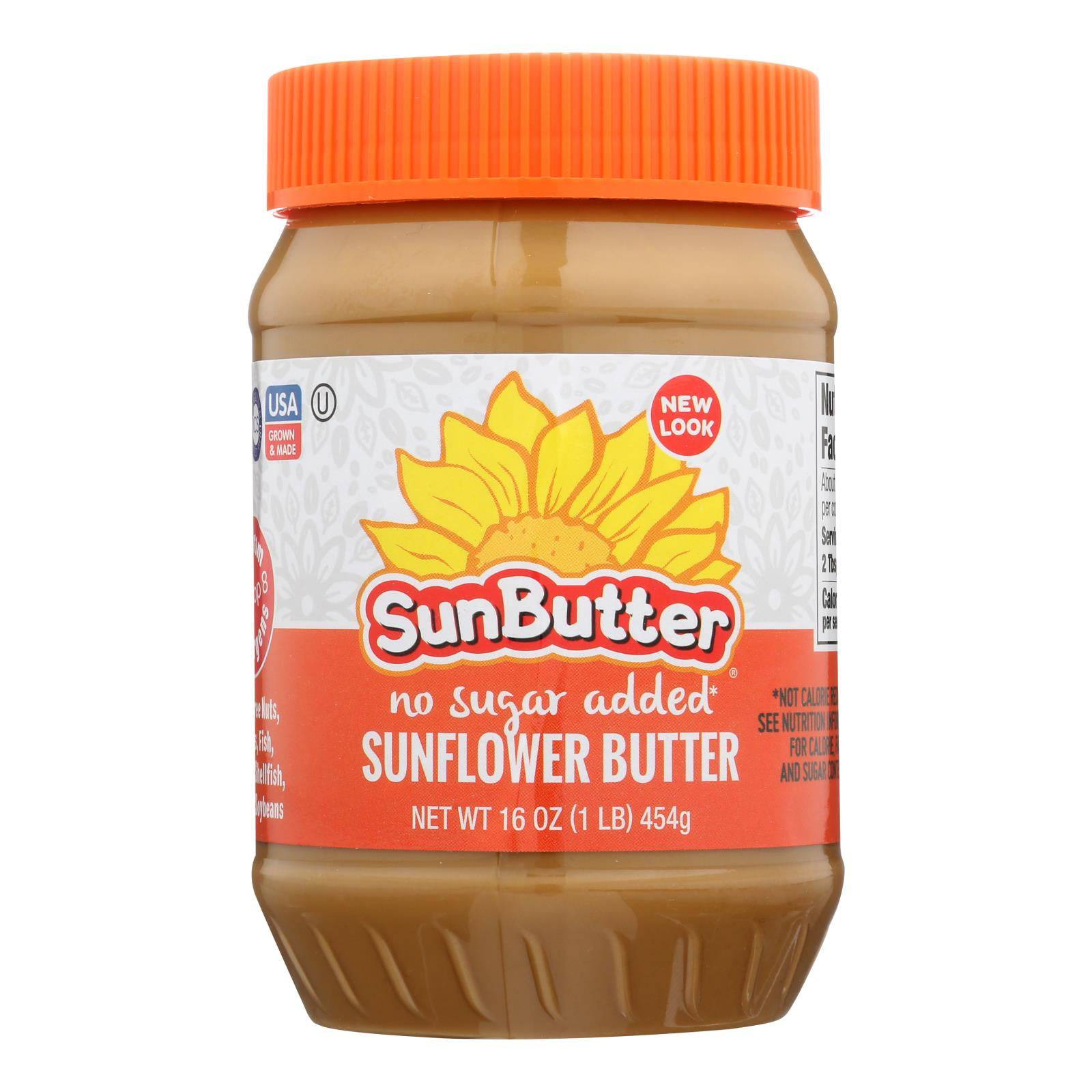 Sunbutter Sunflower Butter - No Sugar Added - Case Of 6 - 16 Oz. | OnlyNaturals.us