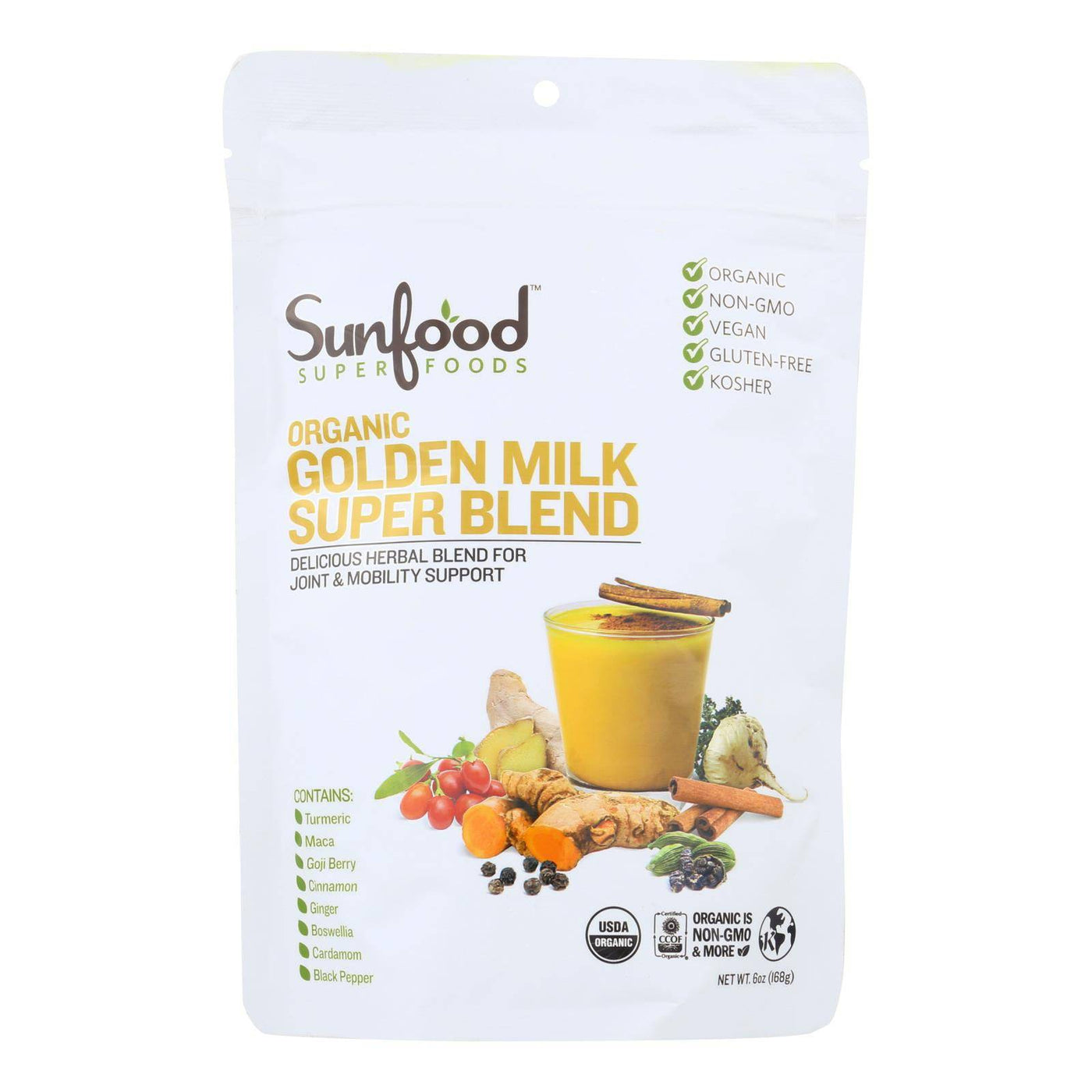 Sunfood - Super Blend Golden Milk - 1 Each -6 Oz | OnlyNaturals.us