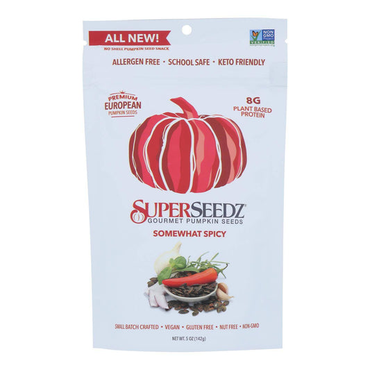 Buy Superseedz Gourmet Pumpkin Seeds - Somewhat Spicy - Case Of 6 - 5 Oz.  at OnlyNaturals.us