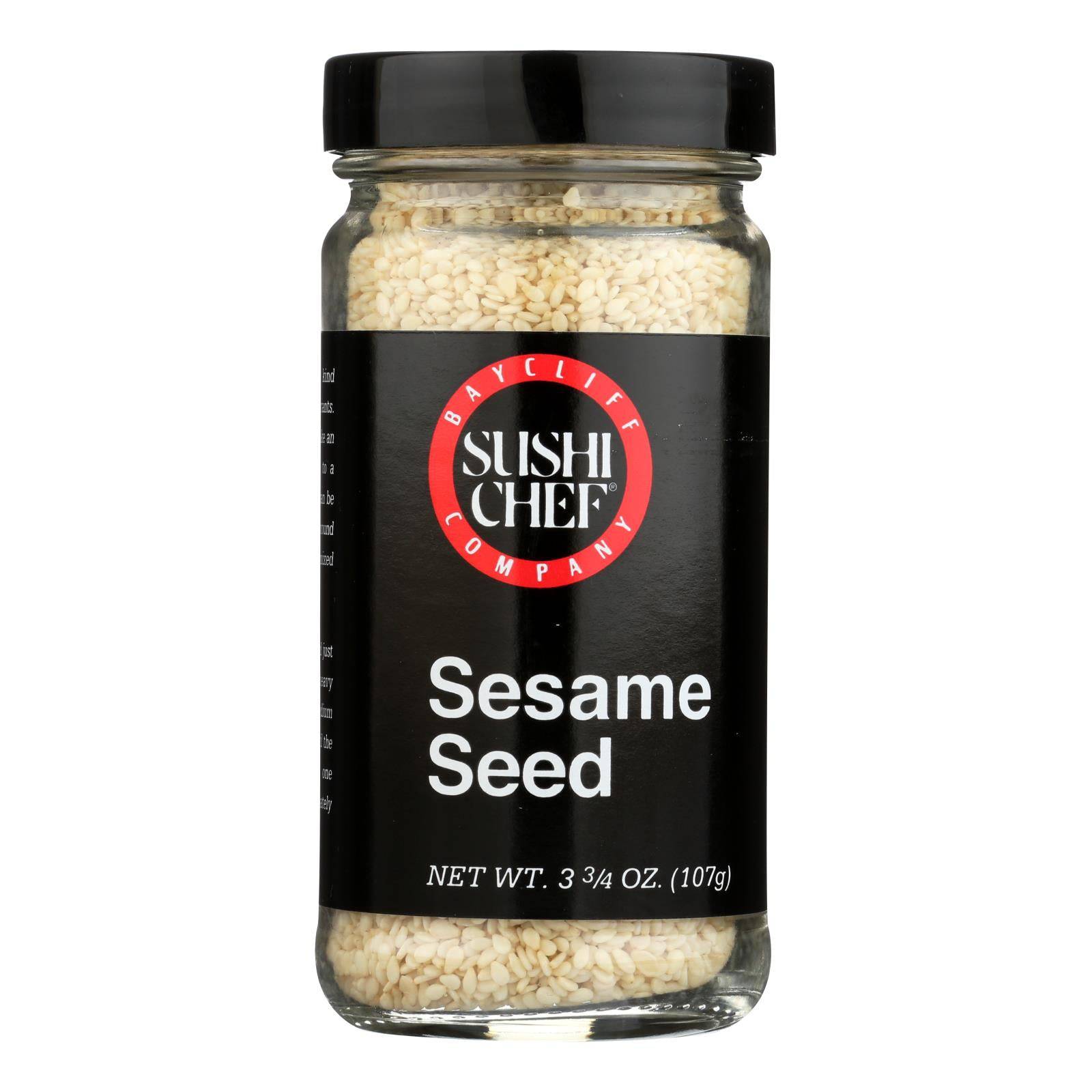 Buy Sushi Chef White Sesame Seeds - Case Of 12 - 3.75 Oz.  at OnlyNaturals.us