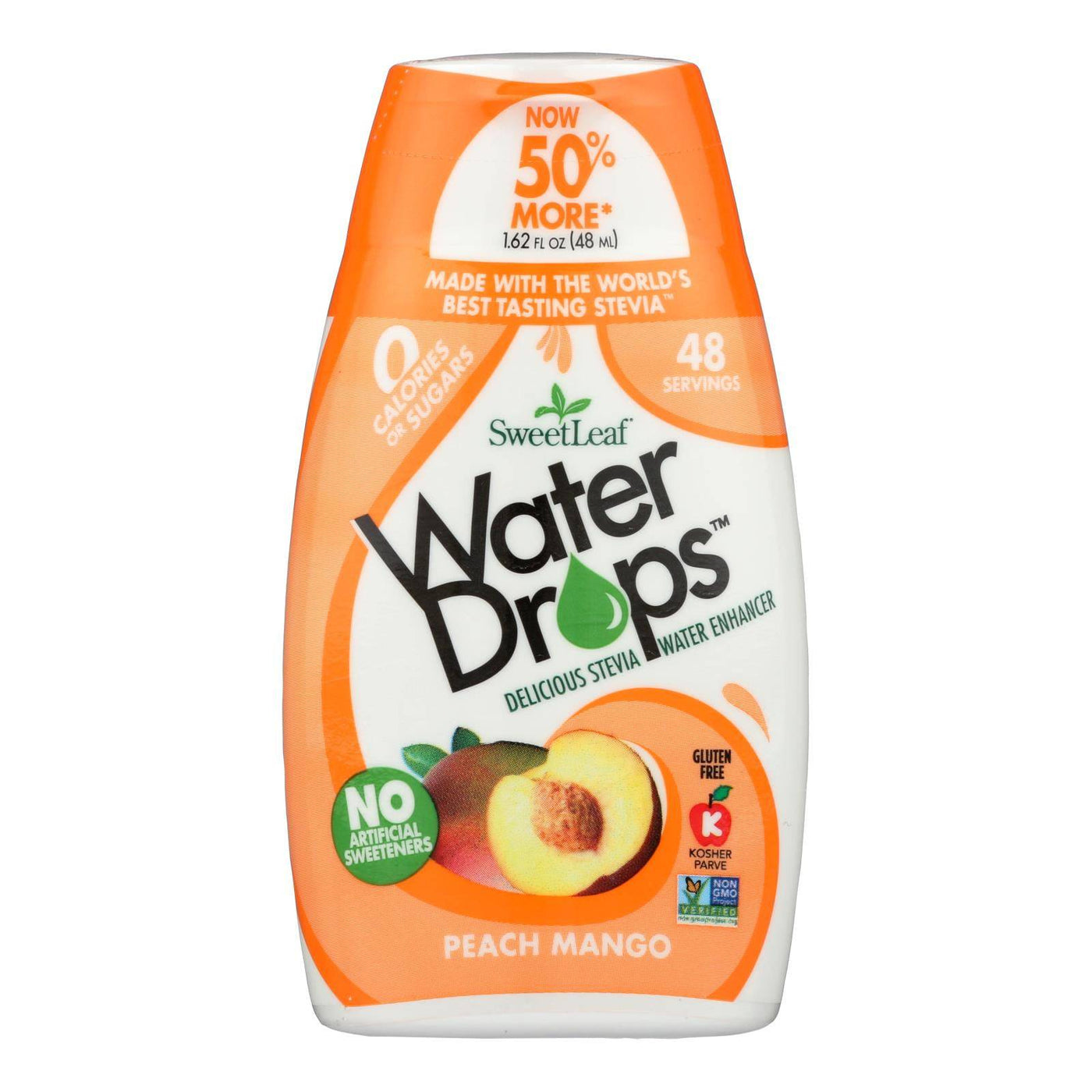 Sweet Leaf Water Drops - Peach Mango - 1.62 Fl Oz | OnlyNaturals.us